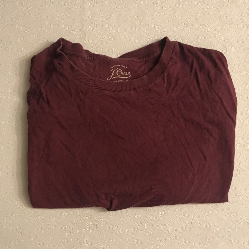 J. Crew Burgendy Shirt